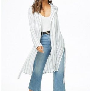 Striped Duster Cardigan